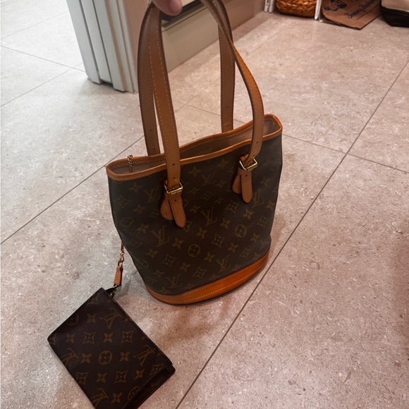 Louis Vuitton Brown Monogram Bucket Handbag - Picture 3 of 4